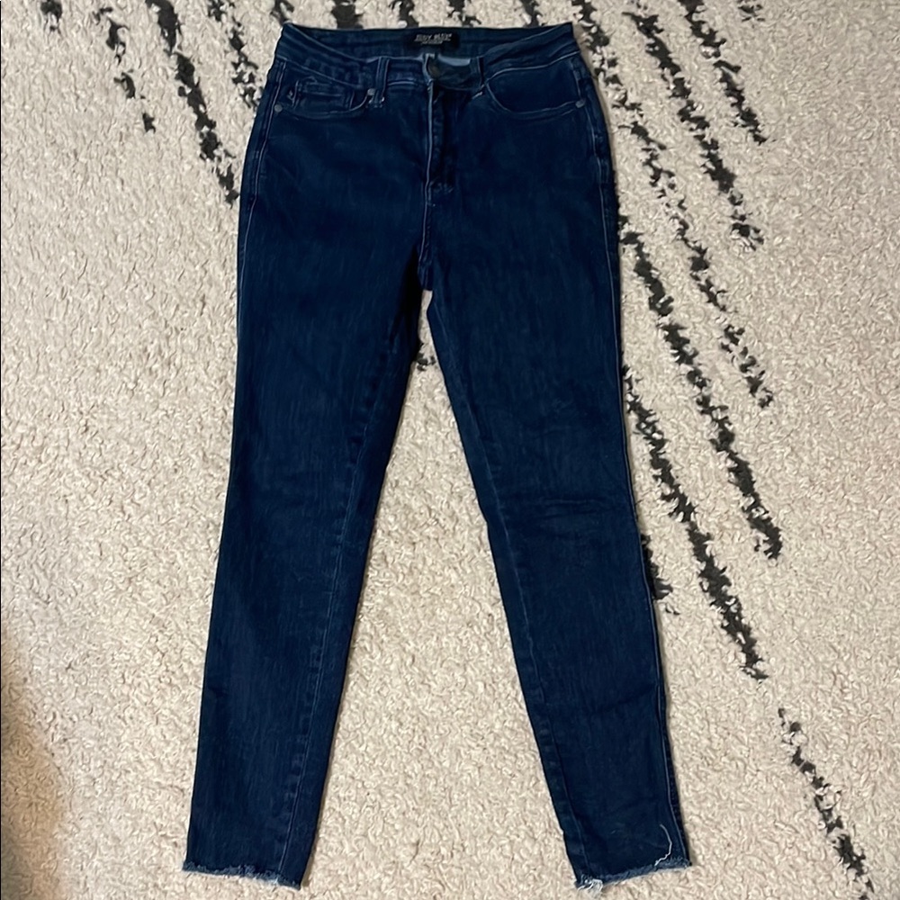 Judy Blue Skinny Jeans Dark Blue Sleek Fit 7/28